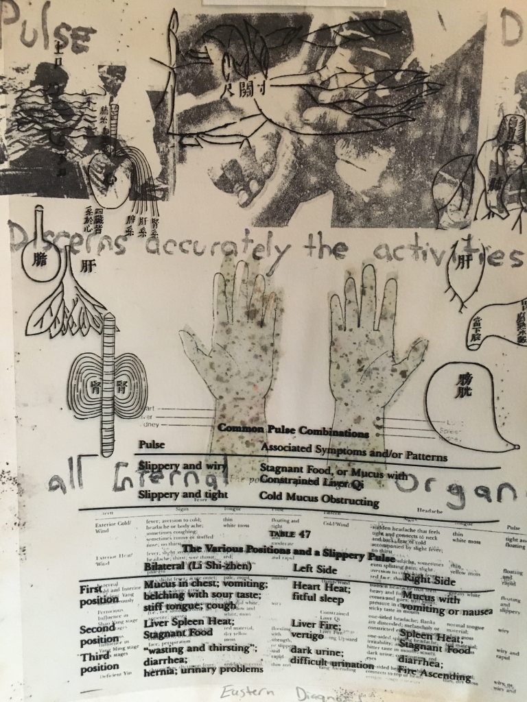 Chinese medicine lithography series.